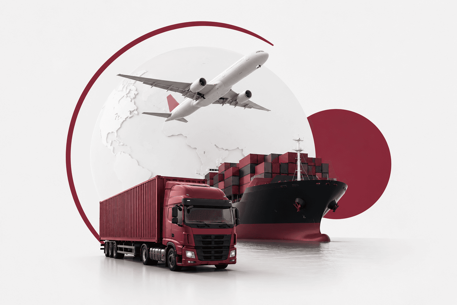 Khemka Shipping logistics professional in front of a cargo truck